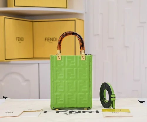 11 Fendi Large Tote Bag Women Luxury Canvas Leather Designer