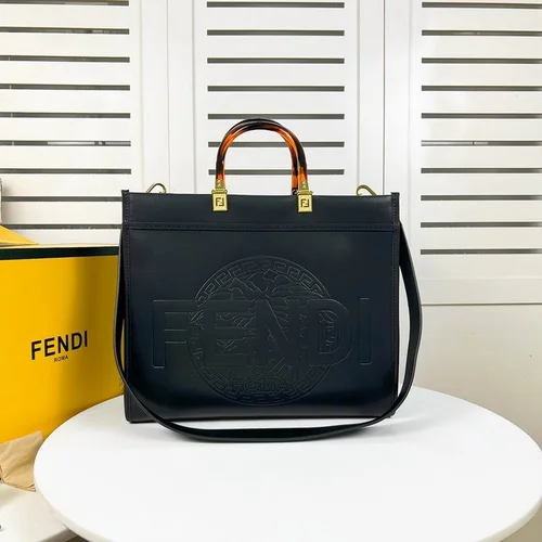 11 Fendi Large Tote Bag Women Luxury Canvas Leather Designer