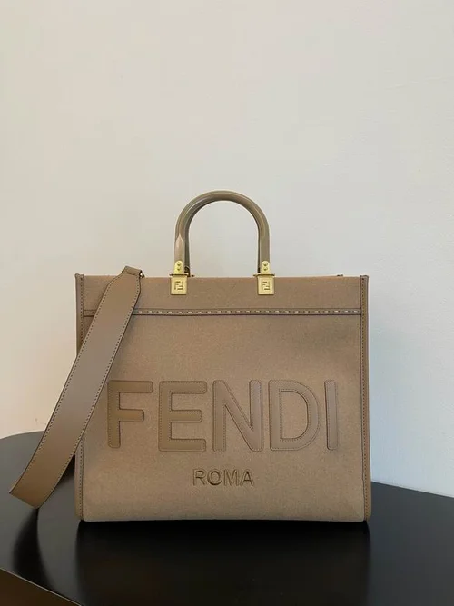 11 Fendi Large Tote Bag Women Luxury Canvas Leather Designer