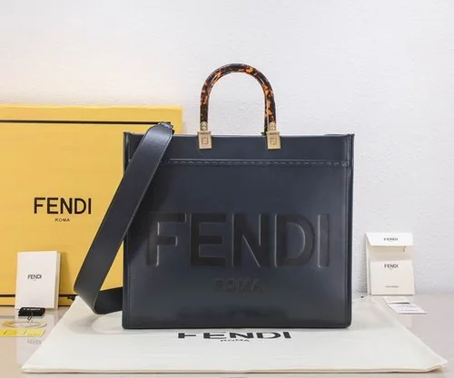 11 Fendi Large Tote Bag Women Luxury Canvas Leather Designer