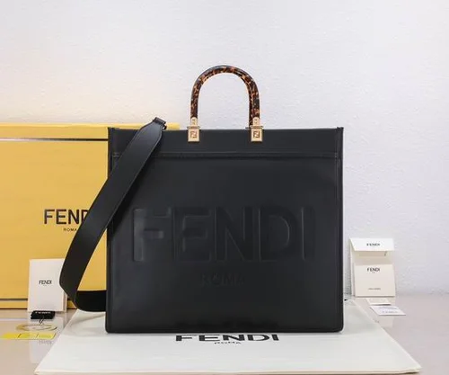 11 Fendi Large Tote Bag Women Luxury Canvas Leather Designer