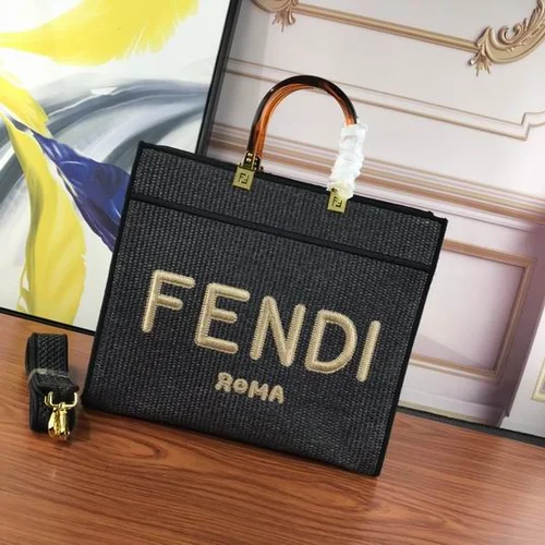 11 Fendi Large Tote Bag Women Luxury Canvas Leather Designer