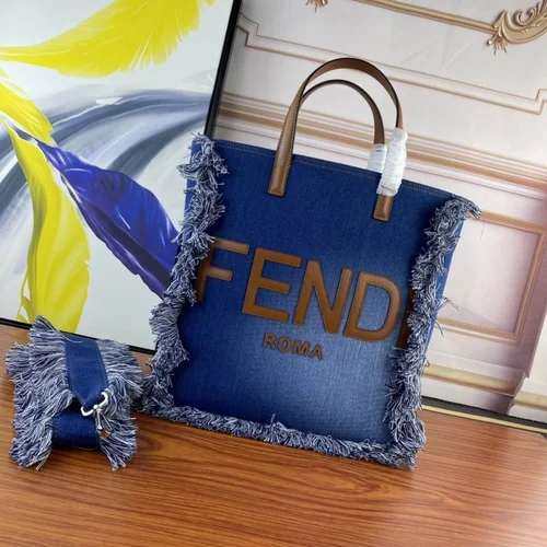 11 Fendi Large Tote Bag Women Luxury Canvas Leather Designer