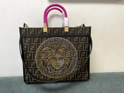 Fendi Original Large Tote Bag Authentic Canvas Luxury