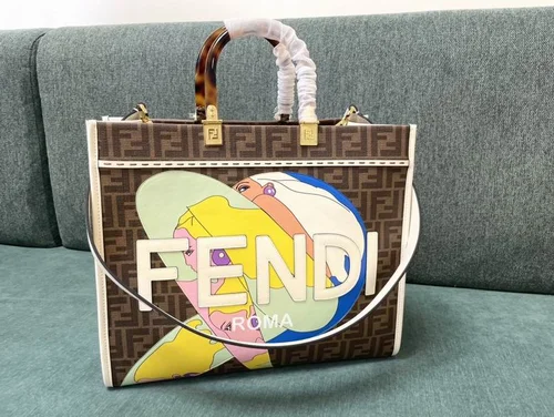 Fendi Original Large Tote Bag Authentic Canvas Luxury