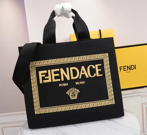 Fendi Original Large Tote Bag Authentic Canvas Luxury