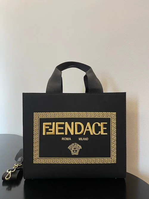 Fendi Original Large Tote Bag Authentic Canvas Luxury