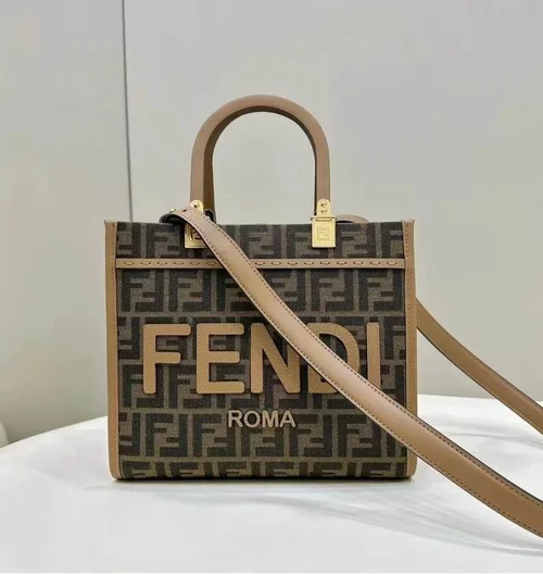 Fendi Original Large Tote Bag Authentic Canvas Luxury
