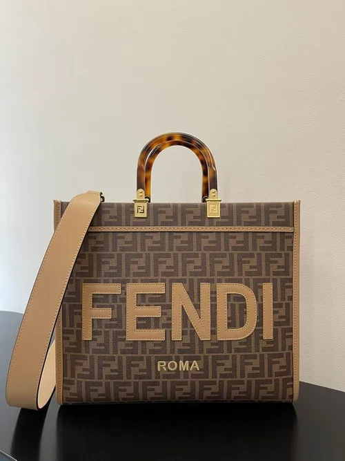 Fendi Original Large Tote Bag Authentic Canvas Luxury