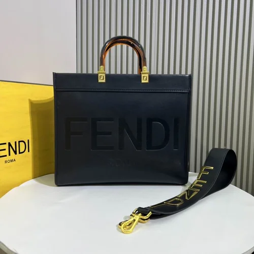 11 Fendi Large Tote Bag Women Luxury Canvas Leather Designer