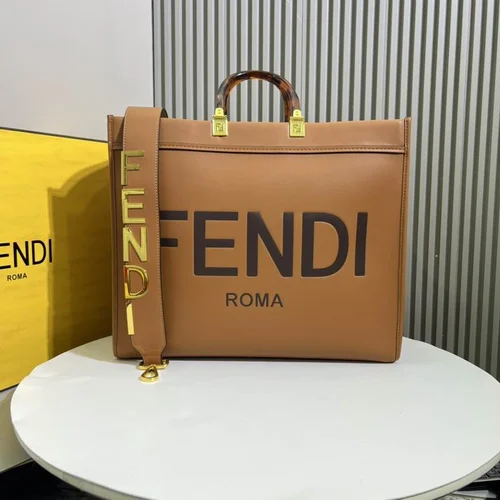 11 Fendi Large Tote Bag Women Luxury Canvas Leather Designer