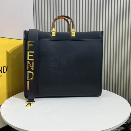 11 Fendi Large Tote Bag Women Luxury Canvas Leather Designer