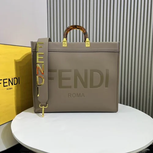 11 Fendi Large Tote Bag Women Luxury Canvas Leather Designer