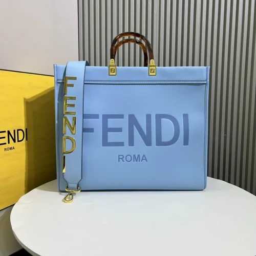 11 Fendi Large Tote Bag Women Luxury Canvas Leather Designer