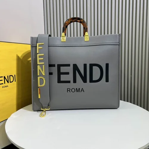 11 Fendi Large Tote Bag Women Luxury Canvas Leather Designer