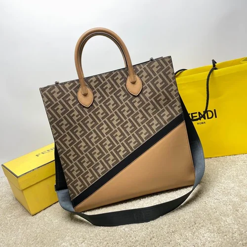 11 Fendi Large Tote Bag Women Luxury Canvas Leather Designer