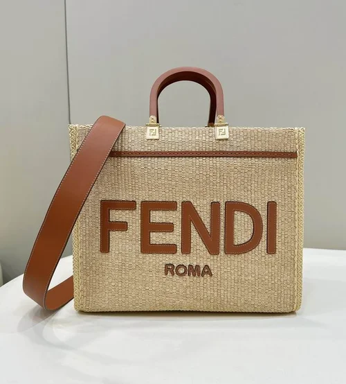 Fendi Original Large Tote Bag Authentic Canvas Luxury