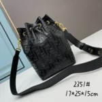 11 Fendi Bucket Bag Small Drawstring Women Luxury FF Canvas