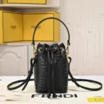 11 Fendi Bucket Bag Small Drawstring Women Luxury FF Canvas