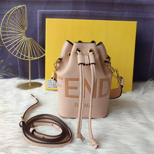 11 Fendi Bucket Bag Small Drawstring Women Luxury FF Canvas