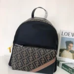 11 Fendi Backpack Large Women Men Luxury FF Logo Canvas