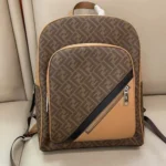 11 Fendi Backpack Large Women Men Luxury FF Logo Canvas