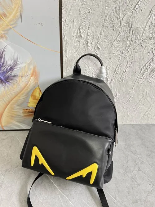 11 Fendi Backpack Large Women Men Luxury FF Logo Canvas