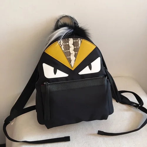 11 Fendi Backpack Large Women Men Luxury FF Logo Canvas