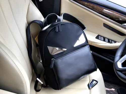 11 Fendi Backpack Large Women Men Luxury FF Logo Canvas