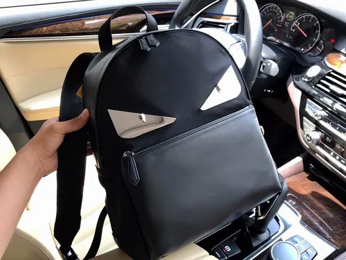 11 Fendi Backpack Large Women Men Luxury FF Logo Canvas