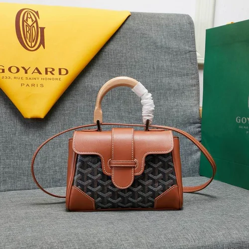 11 Goyard Handbag Medium Women Luxury Coated Gilbert Canvas