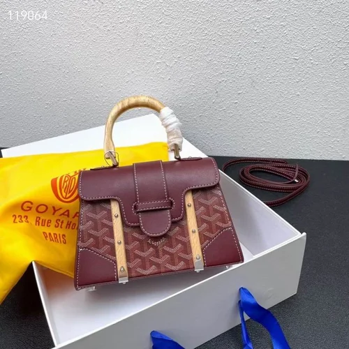 11 Goyard Handbag Medium Women Luxury Coated Gilbert Canvas