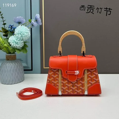 11 Goyard Handbag Medium Women Luxury Coated Gilbert Canvas