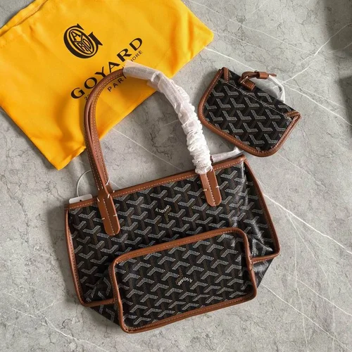 11 Goyard Handbag Medium Women Luxury Coated Gilbert Canvas