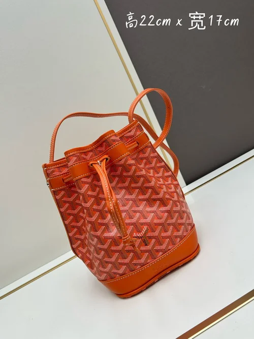 11 Goyard Petit Flot Bucket Bag Small Women Luxury Coated Canvas