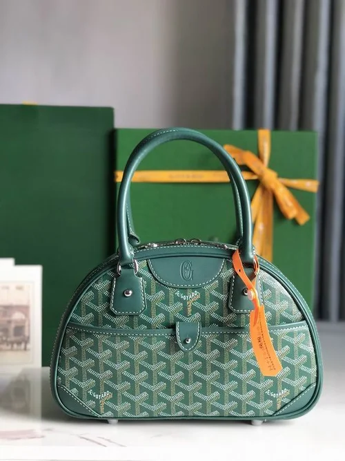 Goyard Bowling Bag Medium Women Luxury Coated Canvas