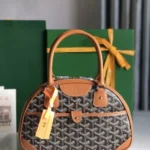 Goyard Bowling Bag Medium Women Luxury Coated Canvas