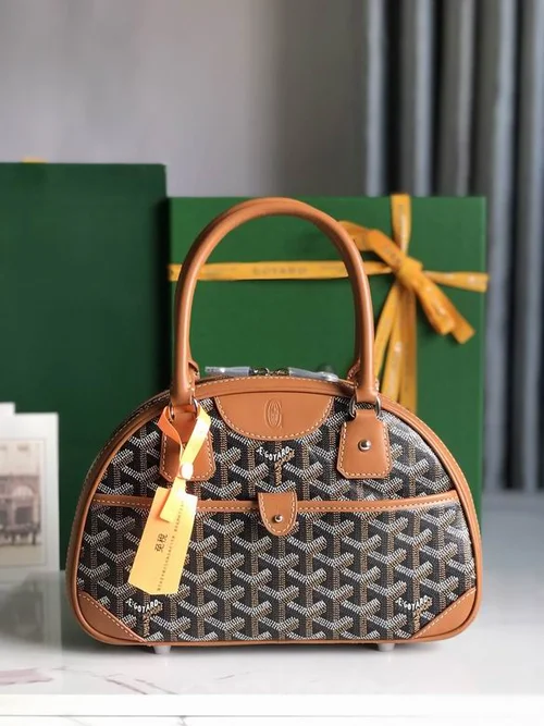 Goyard Bowling Bag Medium Women Luxury Coated Canvas