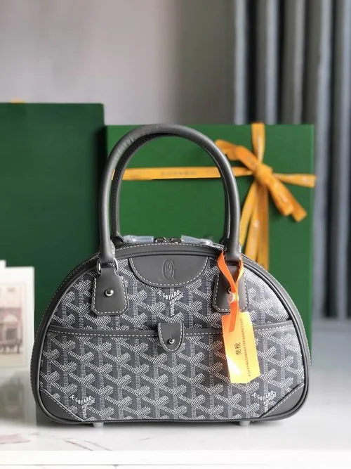 Goyard Bowling Bag Medium Women Luxury Coated Canvas