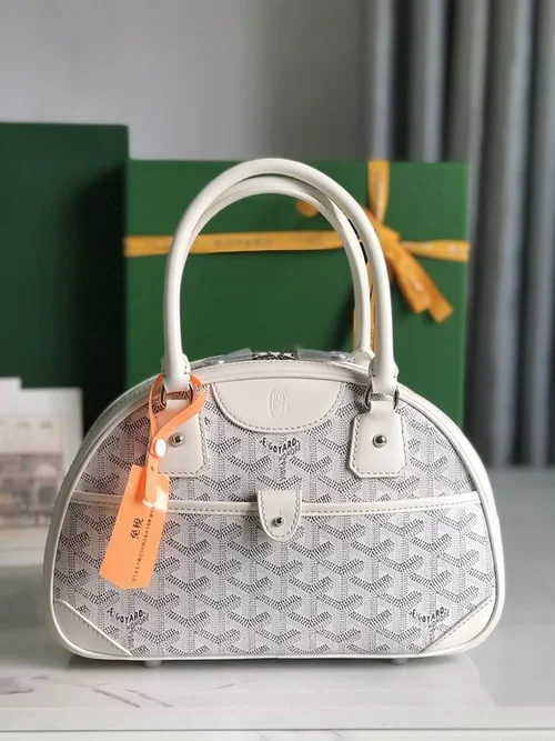 Goyard Bowling Bag Medium Women Luxury Coated Canvas