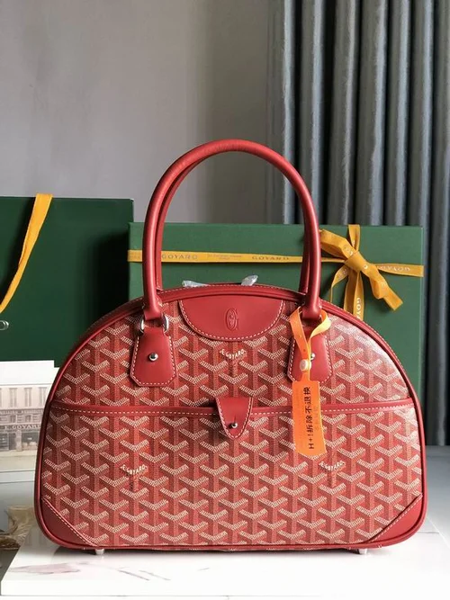 Goyard Bowling Bag Medium Women Luxury Coated Canvas
