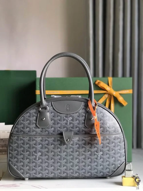 Goyard Bowling Bag Medium Women Luxury Coated Canvas