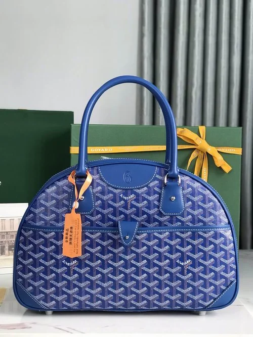 Goyard Bowling Bag Medium Women Luxury Coated Canvas