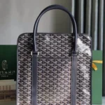 Goyard Original Briefcase Men Authentic Coated Canvas Luxury