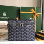 Goyard Makeup Cosmetic Pouch Women Luxury Coated Canvas