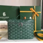 Goyard Makeup Cosmetic Pouch Women Luxury Coated Canvas