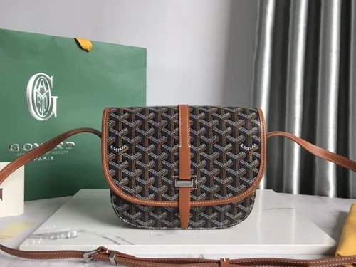 11 Goyard One Shoulder Bag Medium Women Luxury Coated Canvas