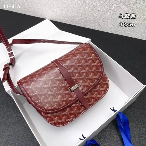 11 Goyard One Shoulder Bag Medium Women Luxury Coated Canvas