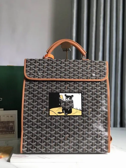 Goyard Original Backpack Large Authentic Coated Canvas Luxury