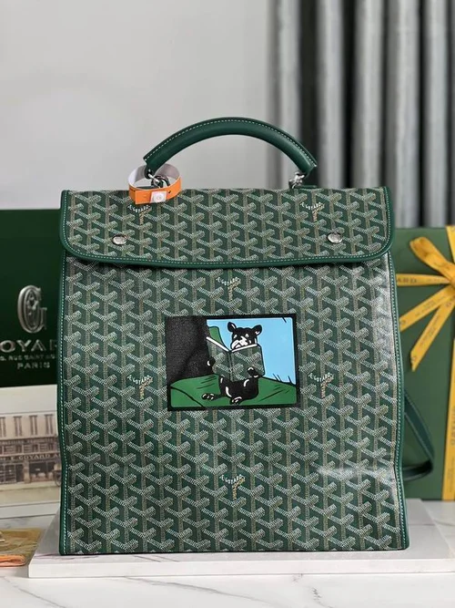 Goyard Original Backpack Large Authentic Coated Canvas Luxury